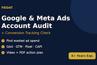 audit your google ads and meta ads account and conversion tracking