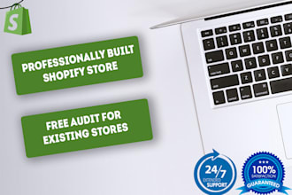 design your shopify store, free audit for existing stores
