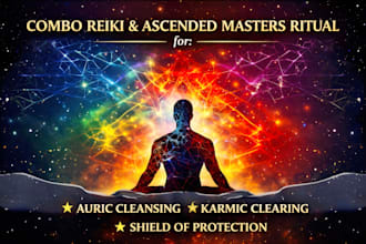 do powerful auric cleanse, karmic removal and protection