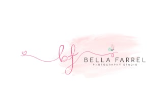 design a feminine watercolor logo