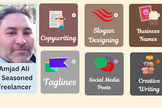 create compelling slogans, tagline, brand and business names