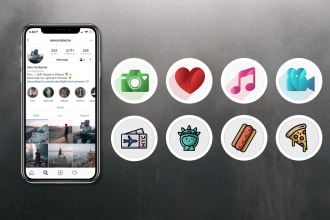 create instagram highlight cover icons