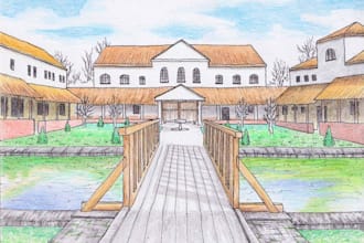 draw your custom city, home, building in hand drawn style