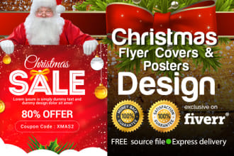 design christmas flyer and church flyer