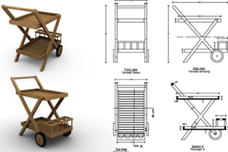 make technical drawing, rendering, assembly instruction