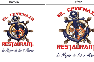 recreate your artwork into clean vector format