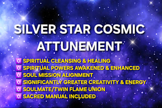 attune you to the powerful silver star cosmic energy