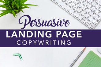 write persuasive landing page copy