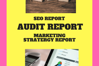 do deep SEO audit and create a marketing strategy for your website