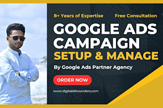 do strategy consultation and setup google ads adwords PPC campaign