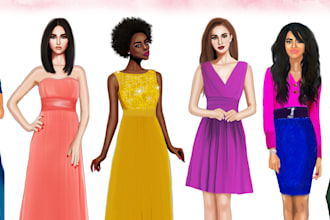 bring your fashion vision to life with stunning illustrations
