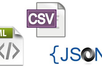 prepare a desktop app do any processing on xml, csv, excel, json message formats