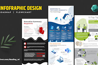 design professional infographic for data visualization and marketing