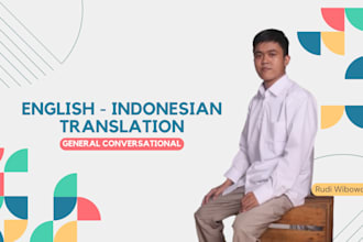 do high quality general conversational translation from english to indonesian