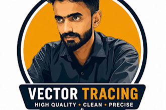 manual vector tracing, vector logo, redo, raster to vector