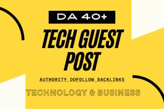 do tech guest post on high da technology blog