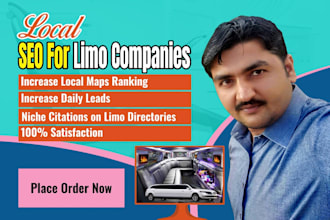 create 25 niche listings for limo companies SEO