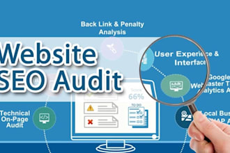 audit your website and create details report with solutions