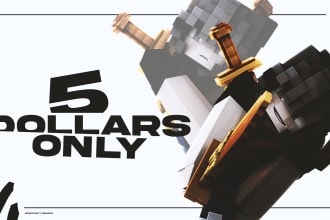 make for you a custom minecraft skin renders