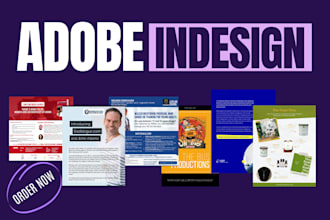 work on adobe indesign projects