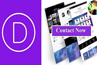 design and customize divi website for you