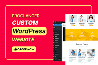 create custom stunning wordpress website design with acf