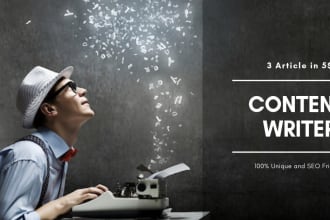 be your SEO content writer and blog writer