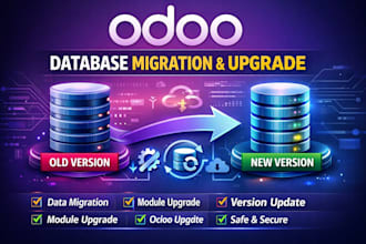 odoo database or module migration, version upgrade