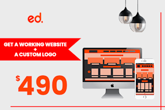 create a wordpress website with a custom logo