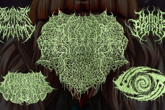 design your black, slamming, brutal, death metal band logo