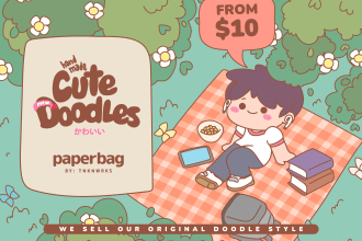 design cute kawaii doodles chibi