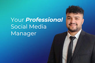 be your social media marketing manager and content creator