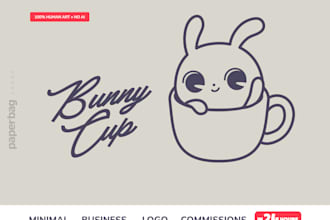 design a cute minimalistic logo for boutique or small business