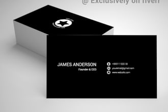 do awesome business card, name card, stationery design
