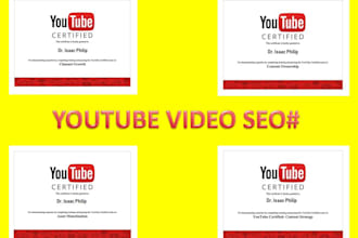 improve ranking your video SEO as youtube certified