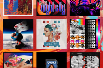 design an album cover art or single cover art for you