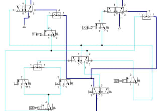 design any hydraulic and pneumatic control circuit