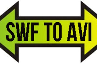 change your SWF file to avi video format