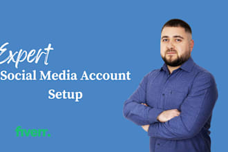 setup your social media accounts