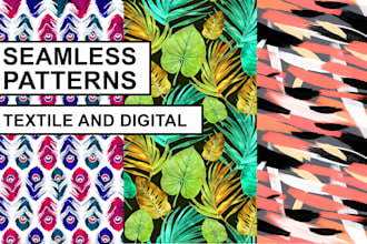 Big Deals!  create eye catching seamless, pattern design,  vector pattern