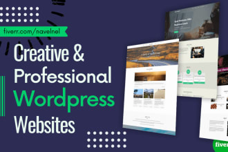 redesign wordpress website or design wordpress website