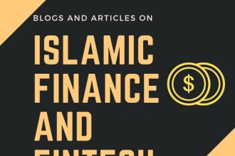 write article or blogs on islamic finance or fintech