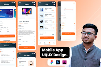design custom ui ux for mobile app and website
