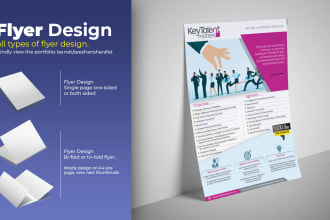 design a flyer, trifold or bifold flyer for print