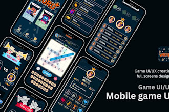design professional UI UX for your 2d game