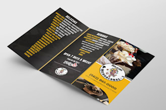 create restaurant menu design for you