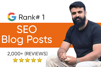 write high quality SEO blog posts and articles