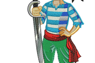 digitize embroidery file and edit from logo , image ,