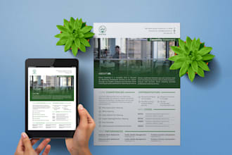 design modern and clean capability statement