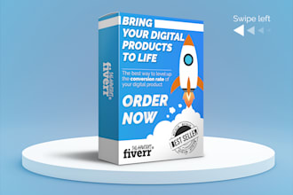 design 3d box and devices mockup for digital product